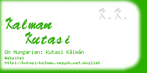 kalman kutasi business card